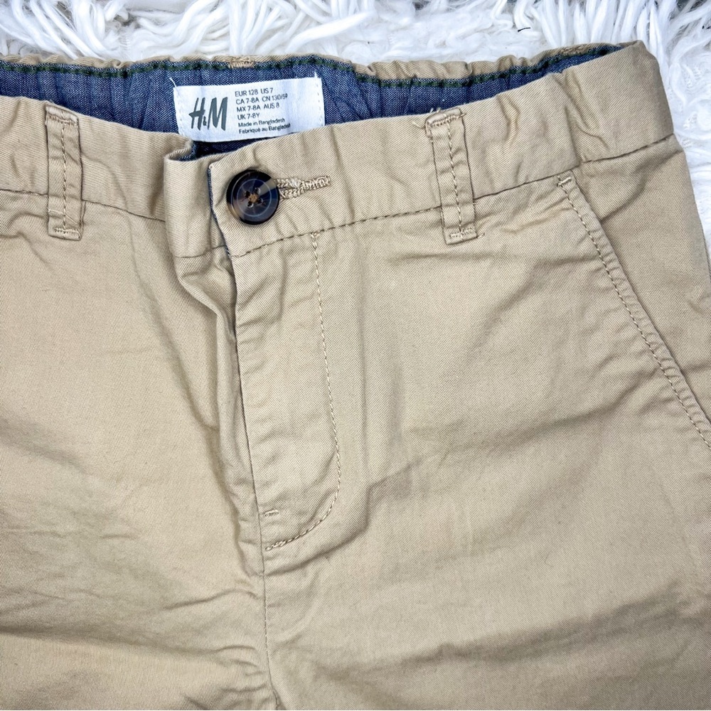 H&M Boys Chino Shorts - Tan, Size US 7 - Picture 3 of 7
